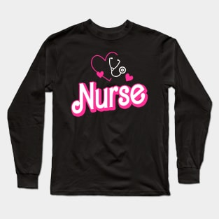 Retro Nurse Gifts Nurse Week Gifts Womens Funny Nurse Long Sleeve T-Shirt